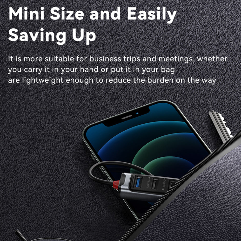 Hub USB / USB-C Yesido HB21, 5in1, Sivi