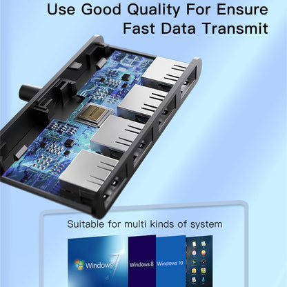 Hub USB Yesido HB12, 4in1, Sivi