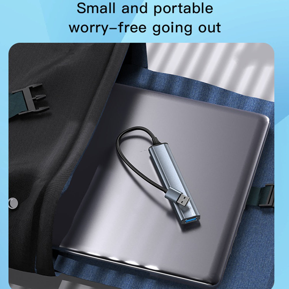 Hub USB Yesido HB18, 4in1, Sivi