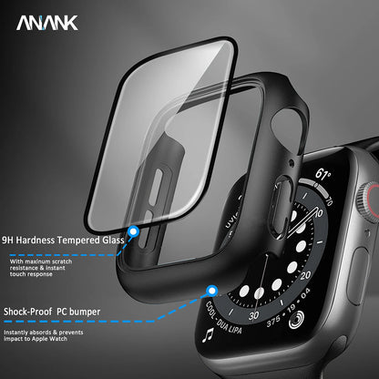 Anank Screen Guard futrola za Apple Watch Series 7 41mm, Crna
