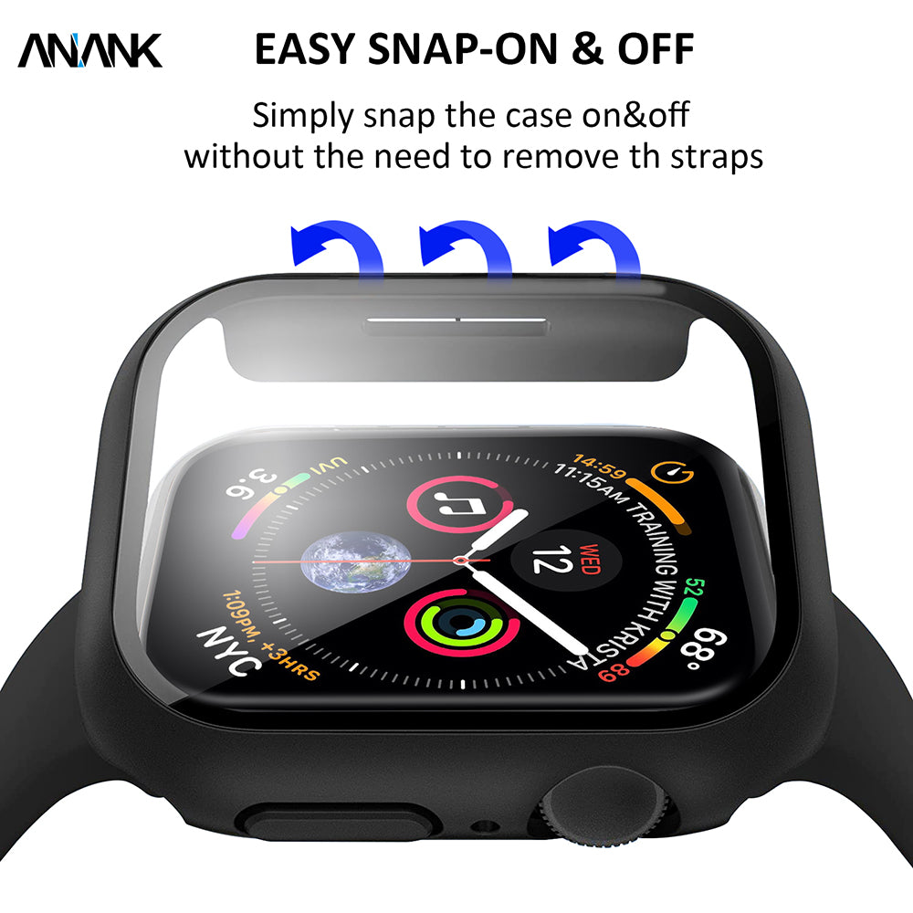 Anank Screen Guard futrola za Apple Watch Series 7 41mm, Crna