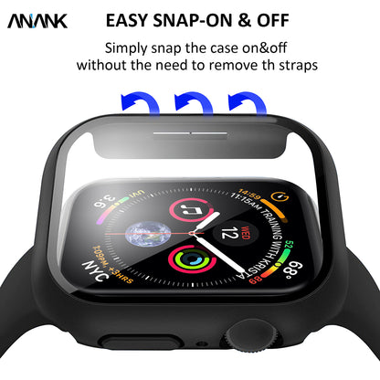 Anank Screen Guard futrola za Apple Watch Series 7 41mm, Crna