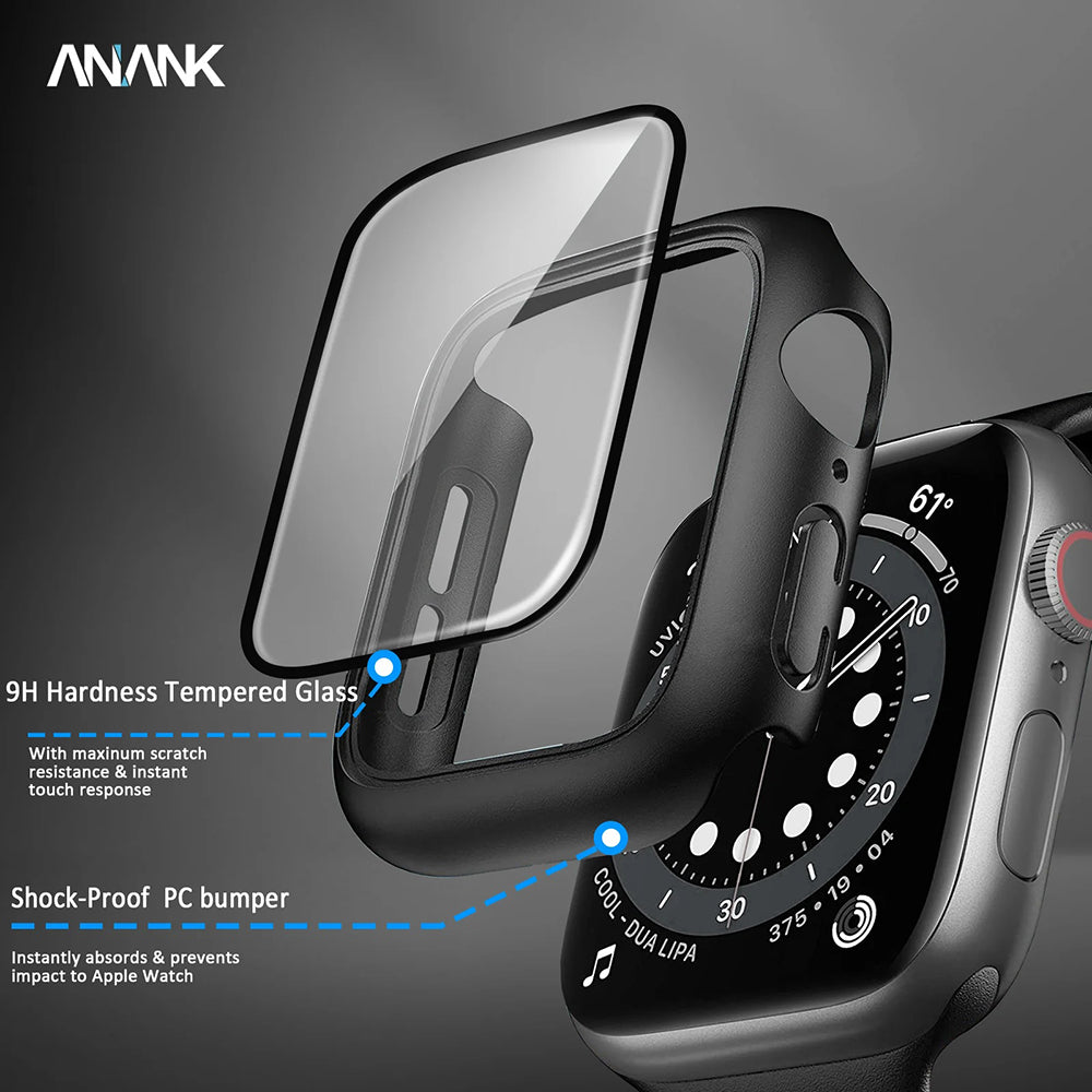 Anank Screen Guard futrola za Apple Watch Series 7 45mm, Crna