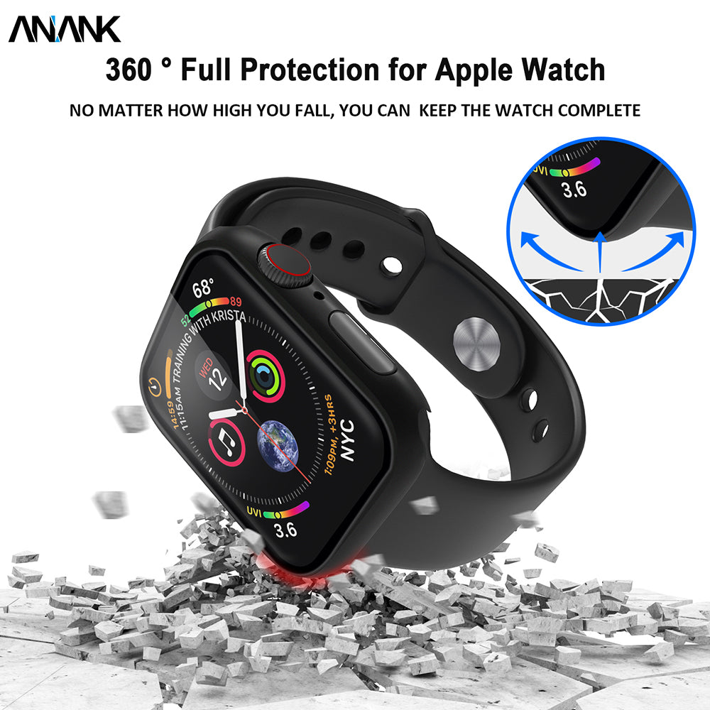 Anank Screen Guard futrola za Apple Watch Series 7 45mm, Crna