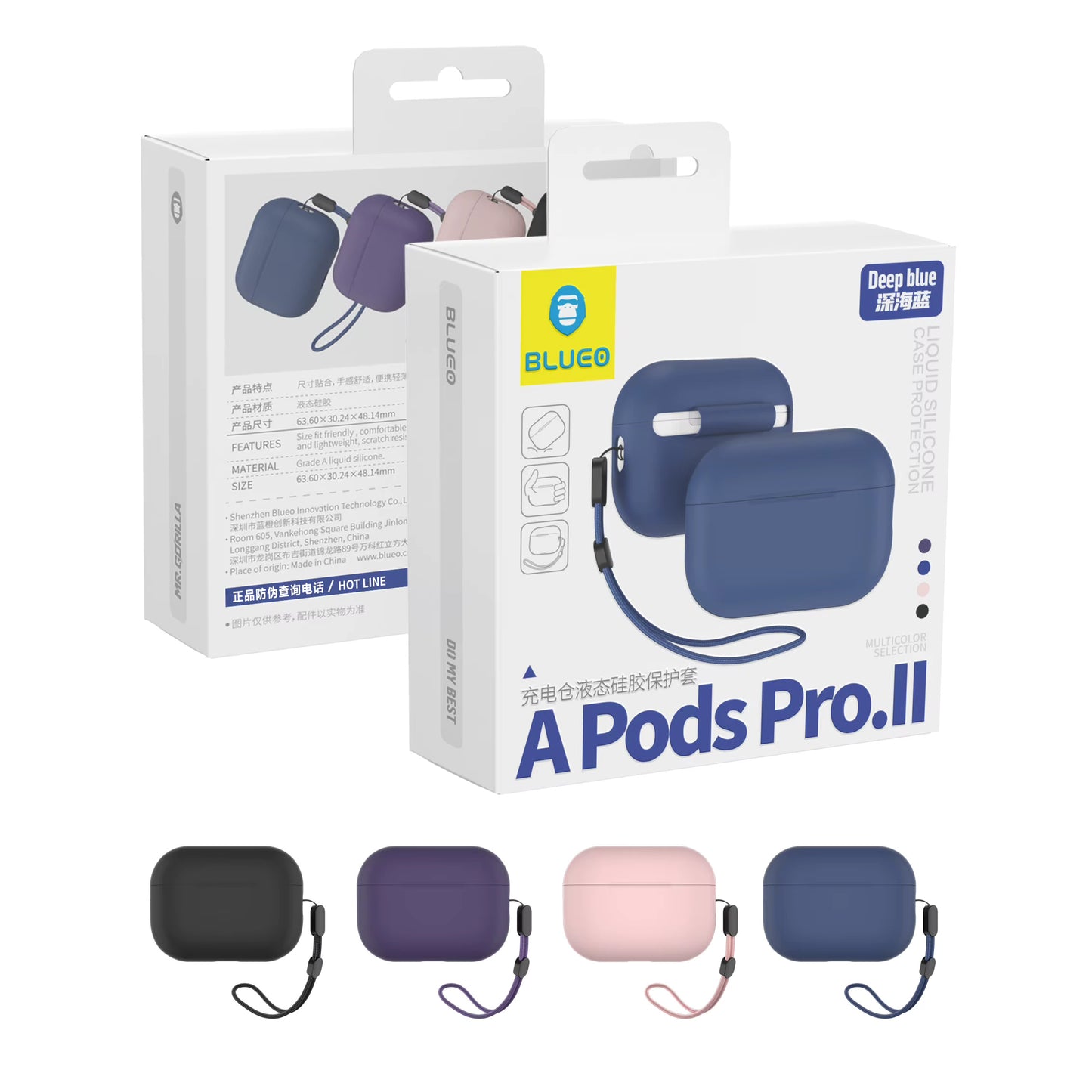Futrola Blueo Liquid za Apple AirPods Pro 2, Teget