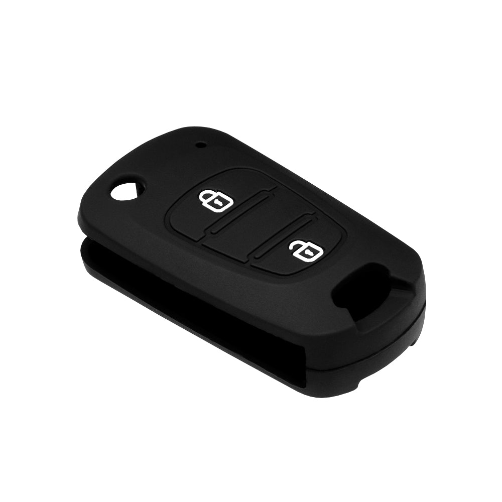 Futrola za auto ključeve Techsuit 2003.04 za Hyundai Elantra / Kia Picanto, Crna