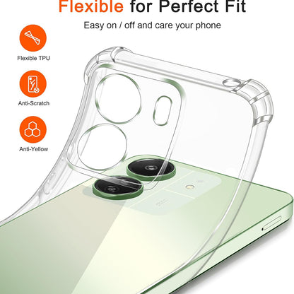 Futrola sa zaštitom kamere za Xiaomi Poco C65 / Redmi 13C, Techsuit, Shockproof Clear, Providna