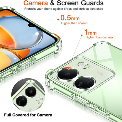 Futrola sa zaštitom kamere za Xiaomi Poco C65 / Redmi 13C, Techsuit, Shockproof Clear, Providna