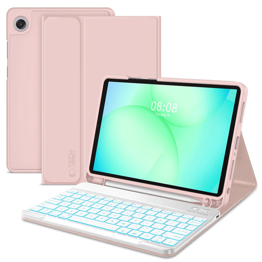 Futrola sa tastaturom za Samsung Galaxy Tab A11+ / Tab A9+, Tech-Protect, SC PEN, Roze