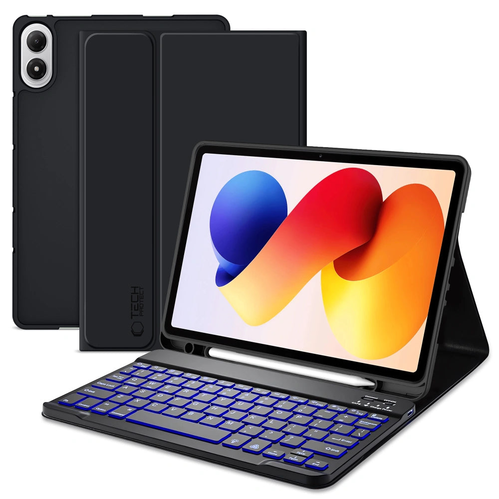 Futrola sa tastaturom za Xiaomi Poco Pad M1 / Redmi Pad 2 Pro, Tech-Protect, SC PEN, Crna