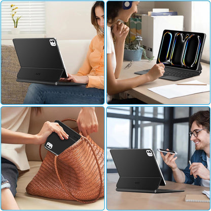 Futrola sa tastaturom za Apple iPad Pro 11 (2025) / (2024), Tech-Protect, SmartCase Magnetic, Crna
