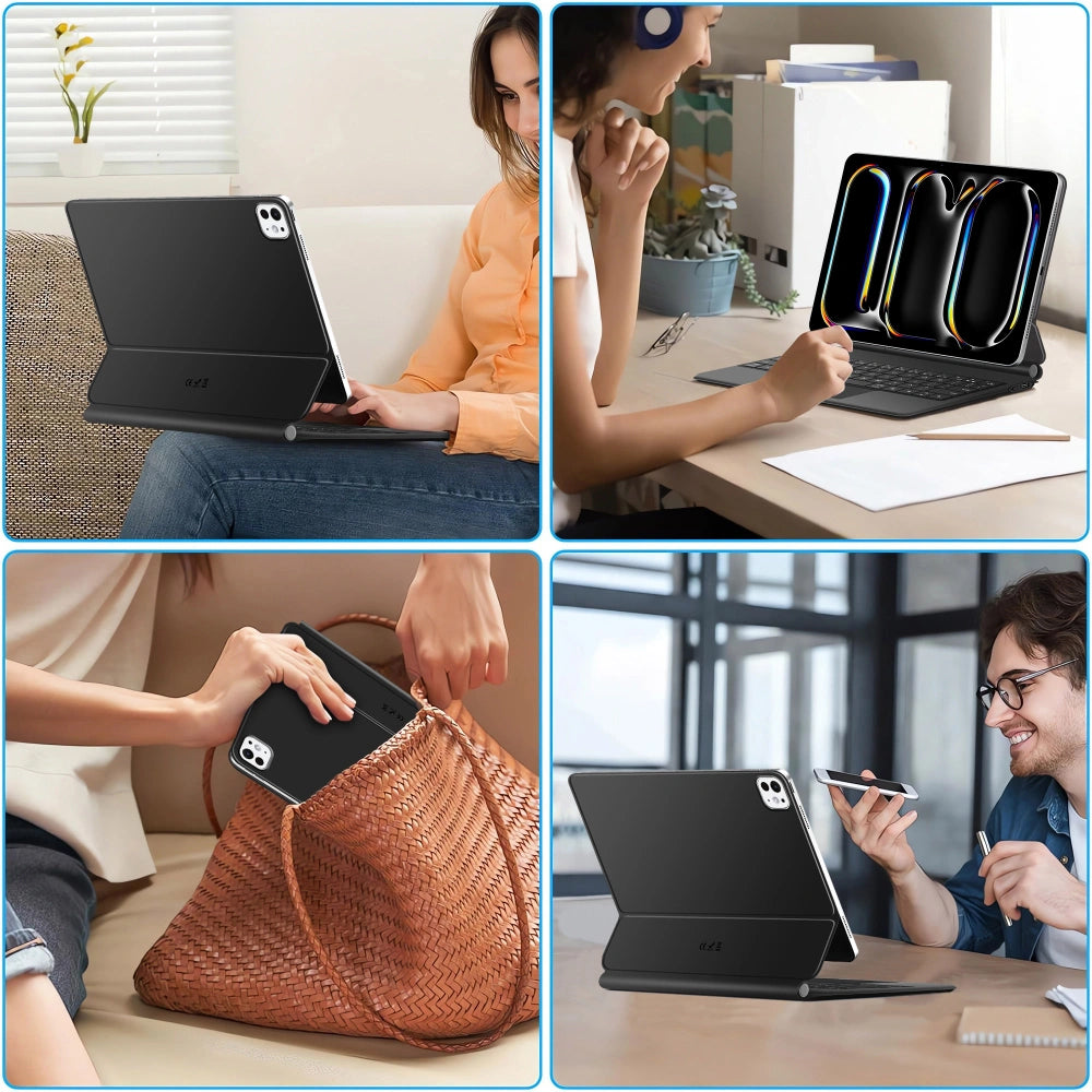 Futrola sa tastaturom za Apple iPad Pro 13 (2025) / (2024), Tech-Protect, SmartCase Magnetic, Crna