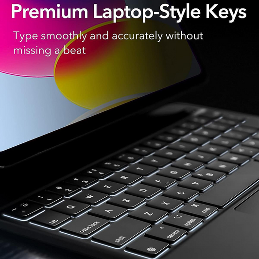 Futrola sa tastaturom za Apple iPad (2025) / (2022), ESR, Rebound, Crna, Refabrikovana