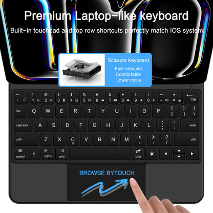 Futrola sa tastaturom za Apple iPad Pro 11 (2025) / (2024), Tech-Protect, SmartCase Magnetic, Crna
