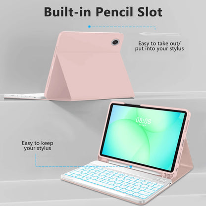 Futrola sa tastaturom za Samsung Galaxy Tab A11+ / Tab A9+, Tech-Protect, SC PEN, Roze