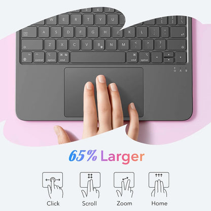 Futrola sa tastaturom za Apple iPad (2025) / (2022), ESR, Flex, Siva