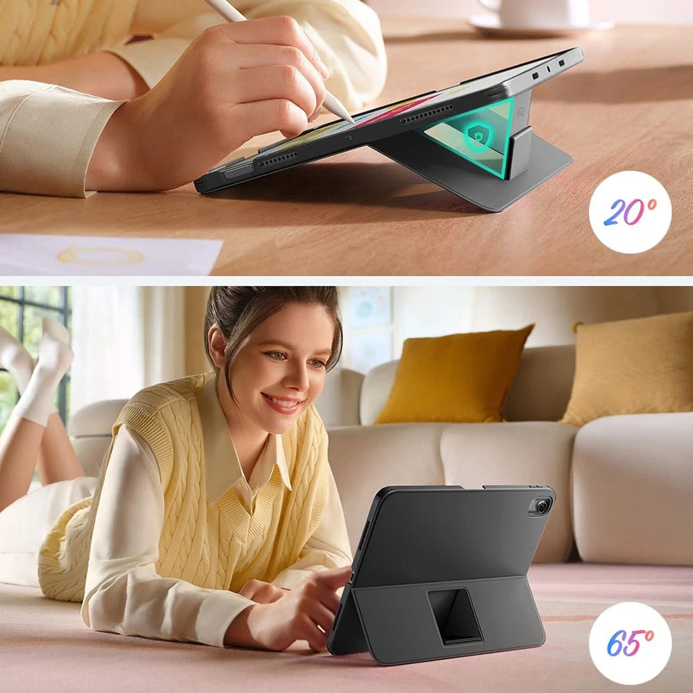 Futrola sa tastaturom za Apple iPad (2025) / (2022), ESR, Flex, Siva