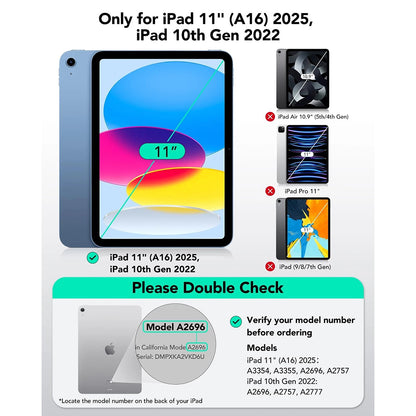 Futrola sa tastaturom za Apple iPad (2025) / (2022), ESR, Flex, Siva