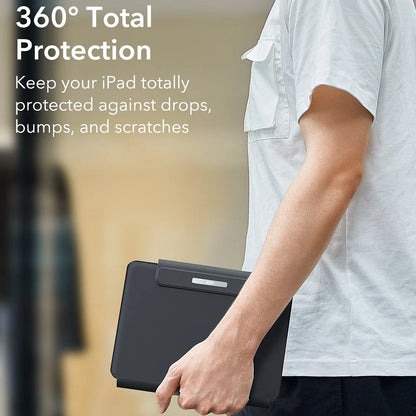 Futrola sa tastaturom za Apple iPad (2025) / (2022), ESR, Rebound, Siva