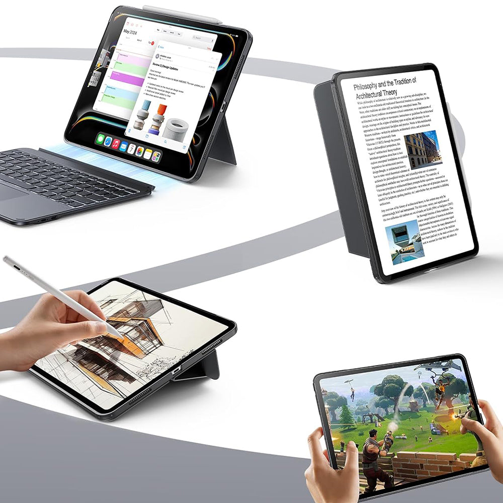 Futrola sa Tastaturom za Apple iPad (2025) / (2022), ESR, Shift, Siva