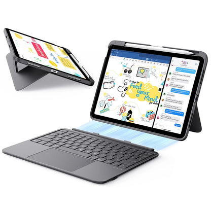 Futrola sa tastaturom za Apple iPad Air 11 (2026) / iPad Air 11 (2025) / Air 11 (2024) / Air (2022) / Air (2020), ESR, Flex, Siva