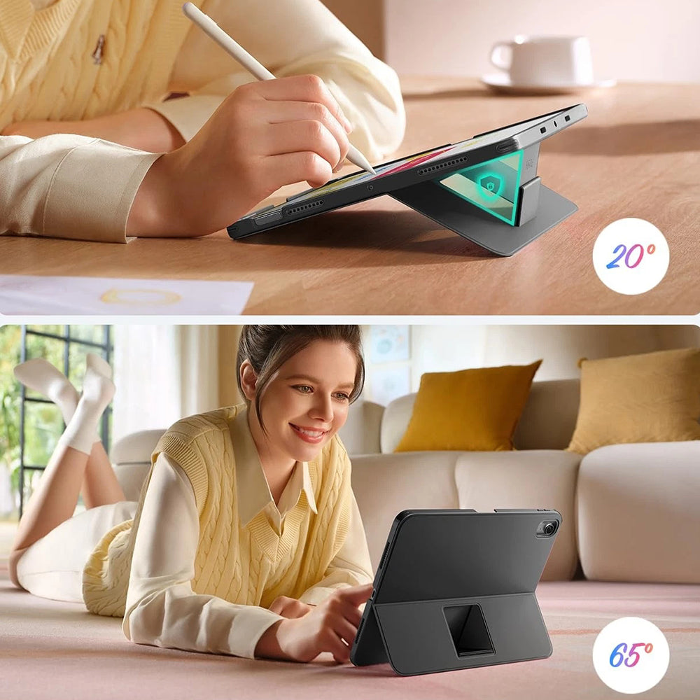 Futrola sa tastaturom za Apple iPad Air 11 (2026) / iPad Air 11 (2025) / Air 11 (2024) / Air (2022) / Air (2020), ESR, Flex, Siva