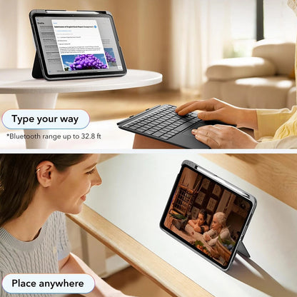 Futrola sa tastaturom za Apple iPad Air 11 (2026) / iPad Air 11 (2025) / Air 11 (2024) / Air (2022) / Air (2020), ESR, Flex, Siva