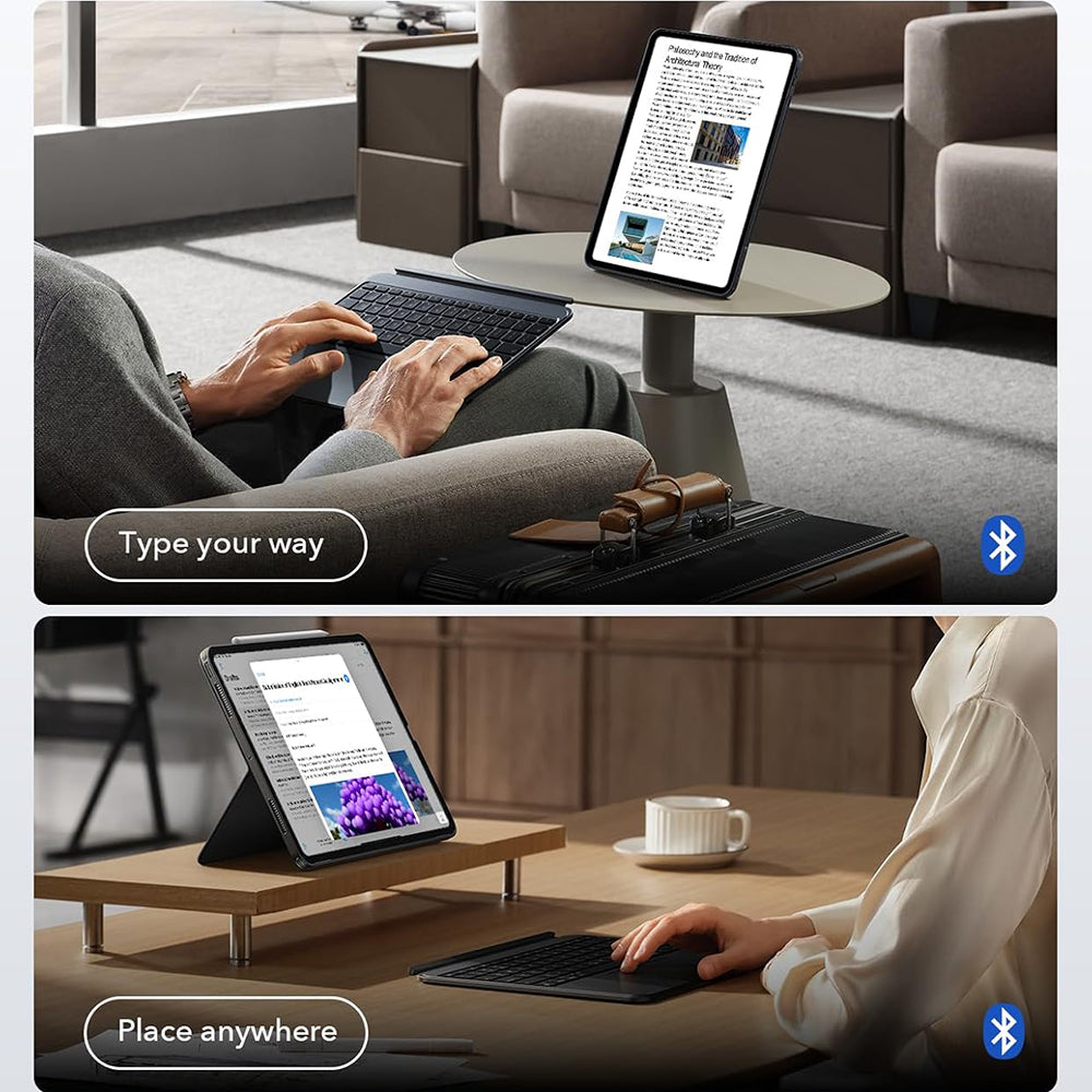 Futrola sa tastaturom za Apple iPad Air 11 (2025) / Air 11 (2024) / Air (2022) / Air (2020), ESR, Shift, Siva