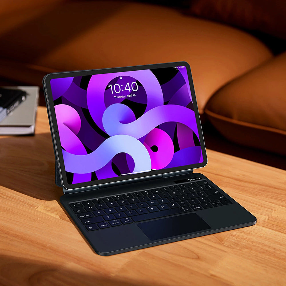 Futrola sa tastaturom za Apple iPad Air (2022) / Air (2020) / Pro 11 (2018), Baseus, Brilliance with Digital Display, Siva