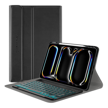 Futrola sa tastaturom za Apple iPad Pro 11 (2024), Techsuit, CozyTab, Crna
