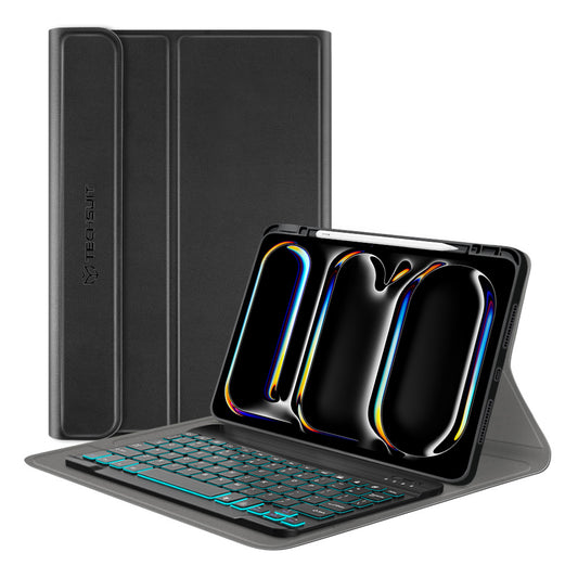 Futrola sa tastaturom za Apple iPad Pro 11 (2024), Techsuit, CozyTab, Crna