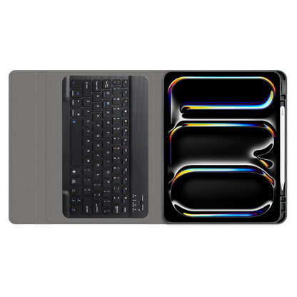 Futrola sa tastaturom za Apple iPad Pro 11 (2024), Techsuit, CozyTab, Crna