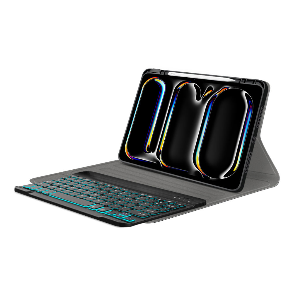 Futrola sa tastaturom za Apple iPad Pro 11 (2024), Techsuit, CozyTab, Crna