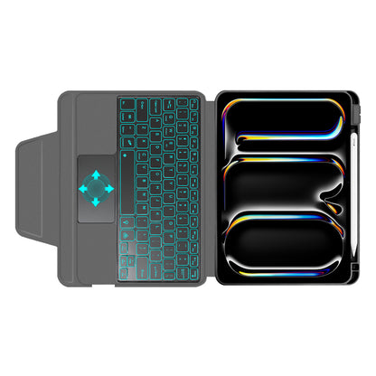 Futrola sa tastaturom za Apple iPad Pro 11 (2024), Techsuit, KeyTab Pro, Crna