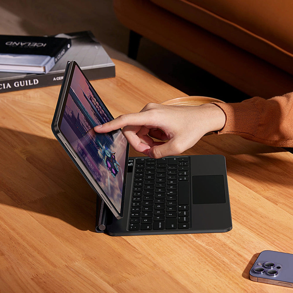Futrola sa tastaturom za Apple iPad Pro 12.9 (2022) / Pro 12.9 (2021) / Pro 12.9 (2020) / Pro 12.9 (2018), Baseus, Brilliance, Siva