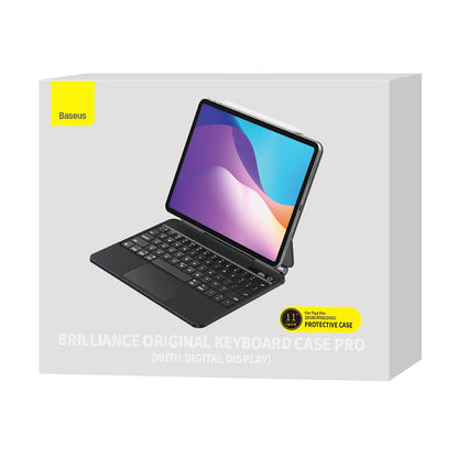 Futrola sa tastaturom za Apple iPad Pro 12.9 (2022) / Pro 12.9 (2021) / Pro 12.9 (2020) / Pro 12.9 (2018), Baseus, Brilliance, Siva