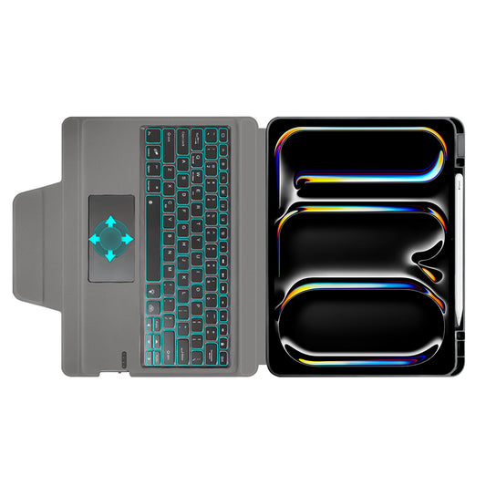 Futrola sa tastaturom za Apple iPad Pro 13 (2024), Techsuit, KeyTab Pro, Crna