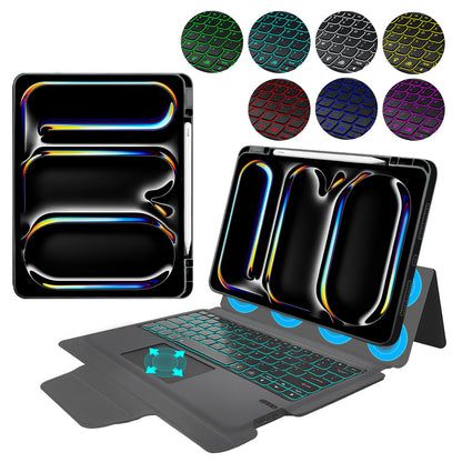 Futrola sa tastaturom za Apple iPad Pro 13 (2024), Techsuit, KeyTab Pro, Crna