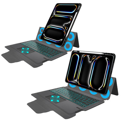 Futrola sa tastaturom za Apple iPad Pro 13 (2024), Techsuit, KeyTab Pro, Crna