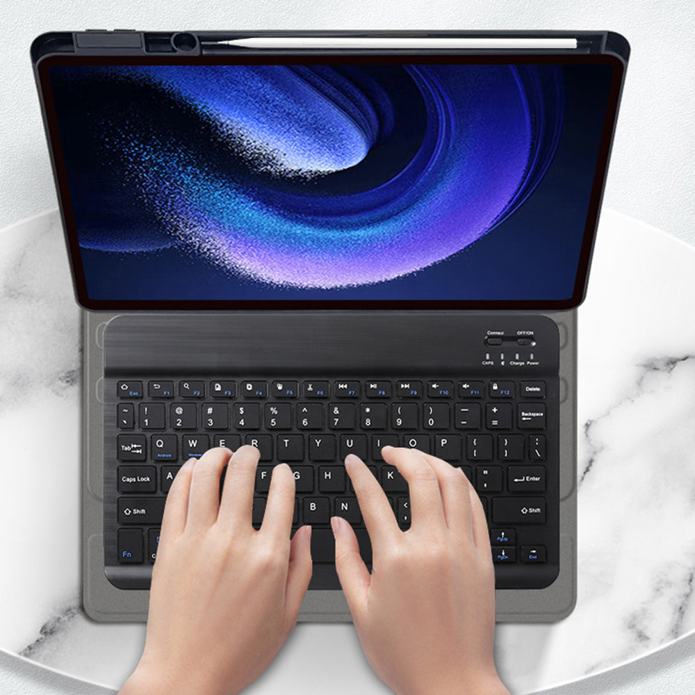 Futrola sa tastaturom za Samsung Galaxy Tab A9+, Techsuit, CozyTab, Crna