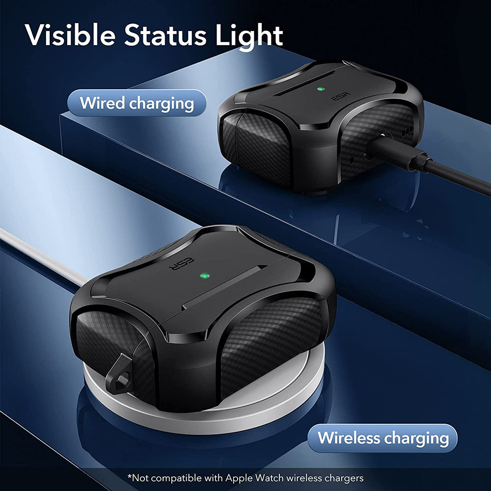 Futrola ESR Cyber Armor Tough za Apple AirPods Pro Series, Crna