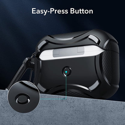 Futrola ESR Cyber Armor Tough za Apple AirPods Pro Series, Crna