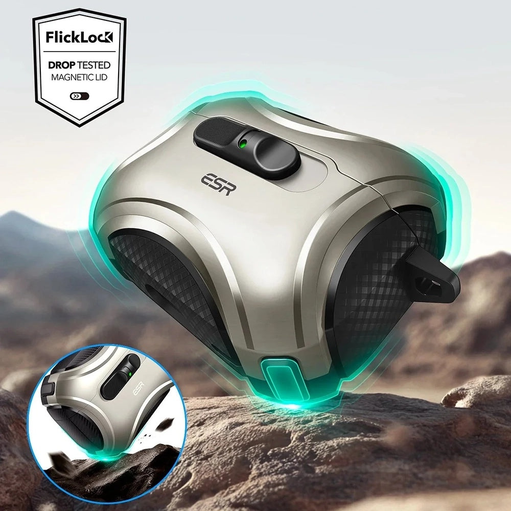Futrola ESR Cyber FlickLock za Apple AirPods Pro 3, Siva