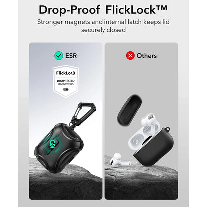 Futrola ESR Cyber FlickLock za Apple AirPods Pro 3, Crna