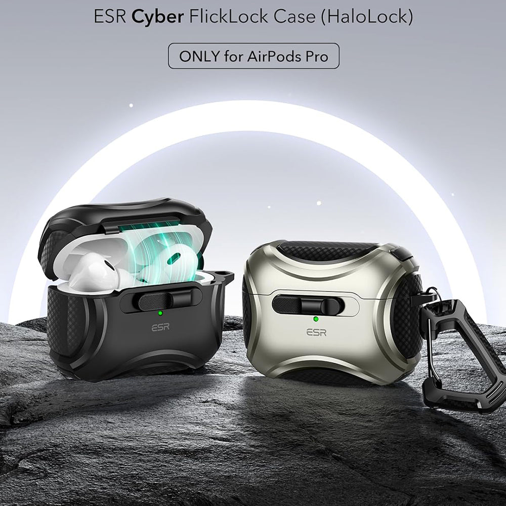 Futrola ESR Cyber za Apple AirPods Pro seriju, Crna