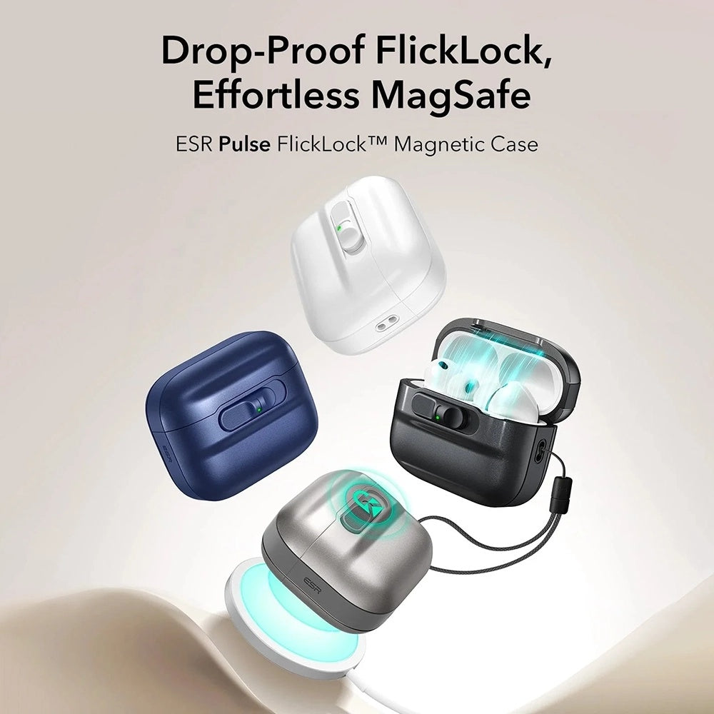 Futrola ESR Pulse Magnetic FlickLock za Apple AirPods Pro 3, Siva