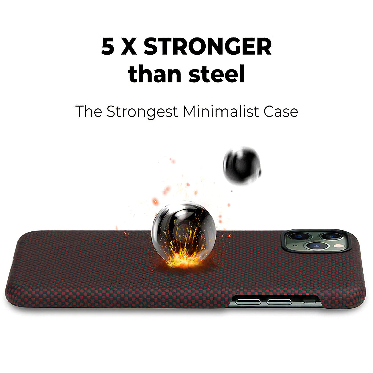 Case for Apple iPhone 11 Pro Max, Pitaka, MagEZ Car Plain, Black KI1104M