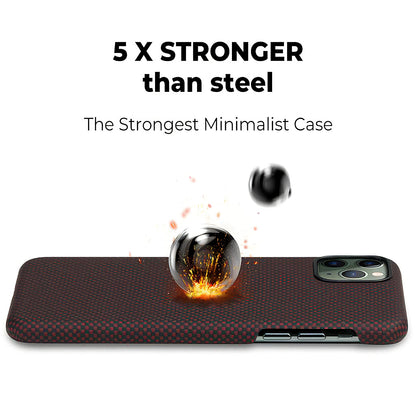 Case for Apple iPhone 11 Pro Max, Pitaka, MagEZ Car Plain, Black KI1104M