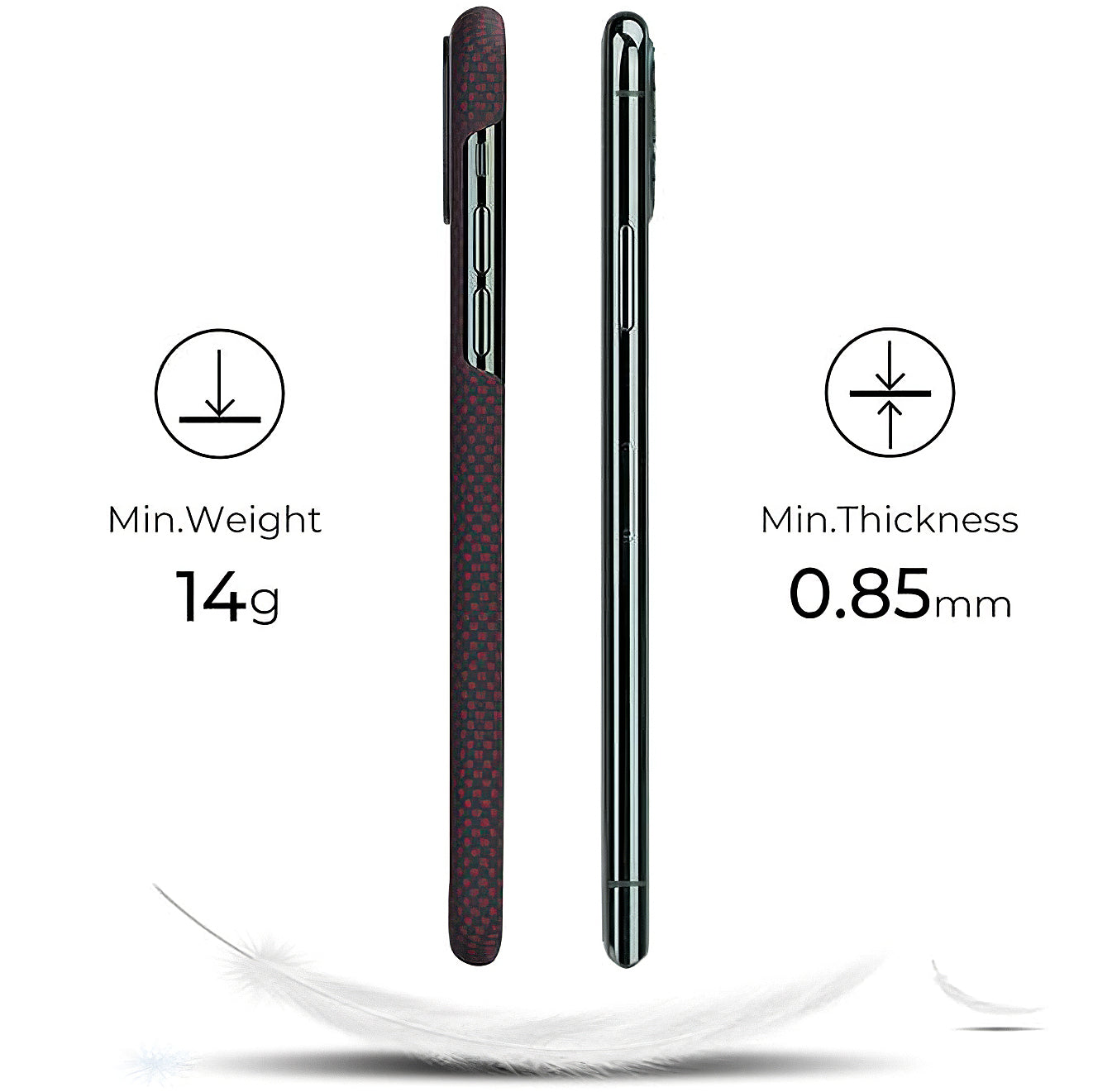 Futrola za Apple iPhone 11 Pro, Pitaka, MagEZ Car Plain, Crna KI1104