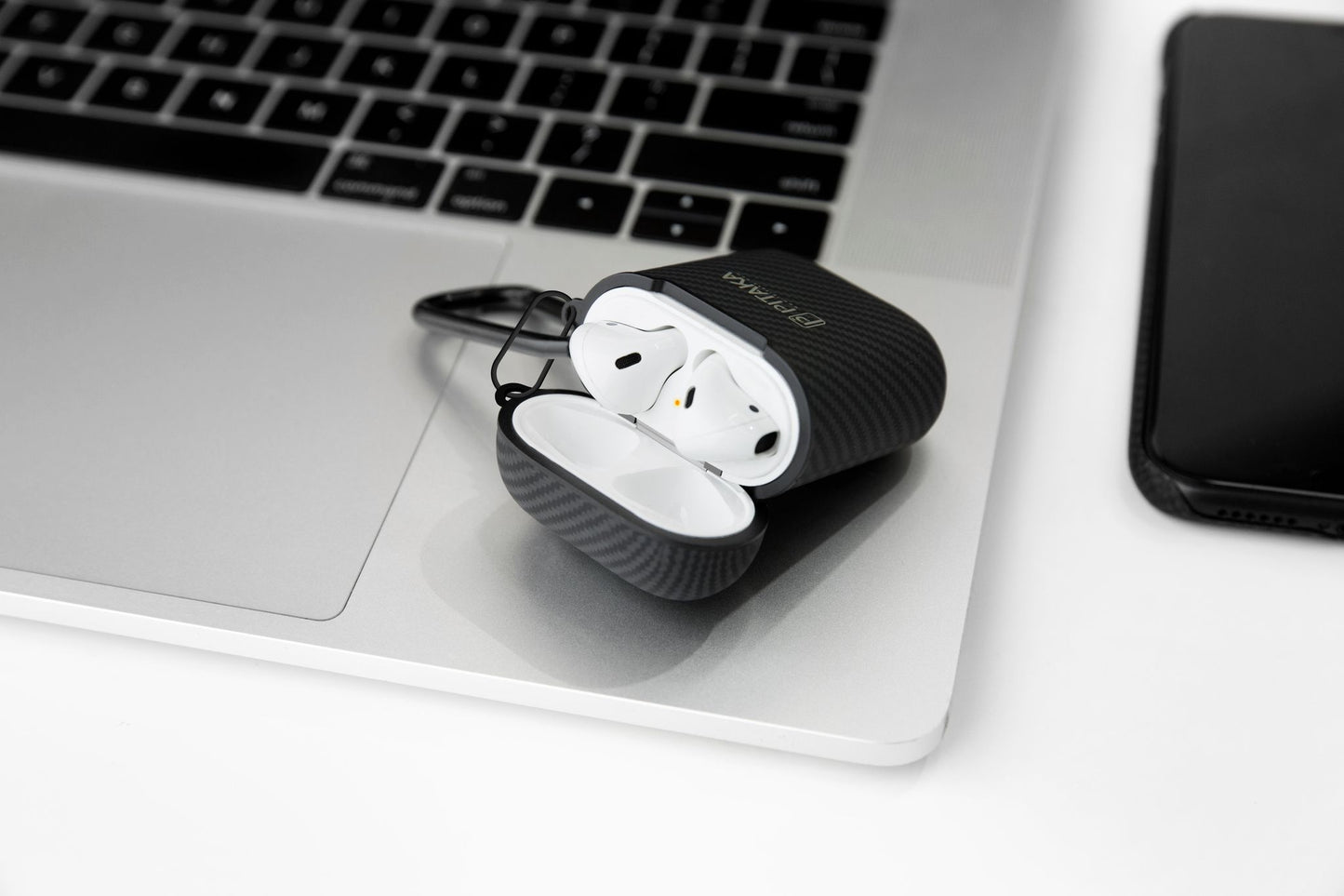 Pitaka Air Pal Case for Apple AirPods Gen 2 / Gen 1, Black APM1001 APM1001